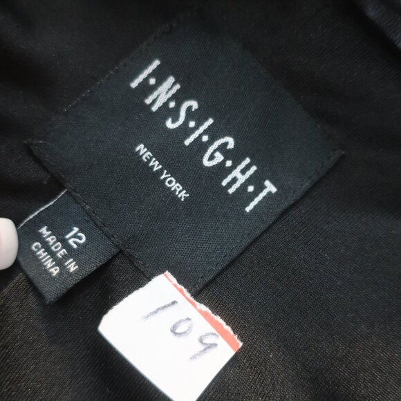 Womens Insight Black Faux Leather Cut Out Details Jacket 12 - Picture 9 of 9